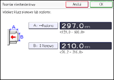 Ilustracja ekranu panela operacyjnego