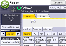 Ilustracja ekranu panela operacyjnego