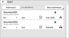 Ilustracja ekranu panela operacyjnego