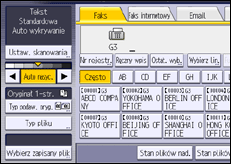 Ilustracja ekranu panela operacyjnego