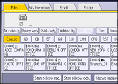 Ilustracja ekranu panela operacyjnego