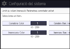 Il·lustració de pantalla del panell d'operacions