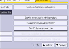 Il·lustració de pantalla del panell d'operacions