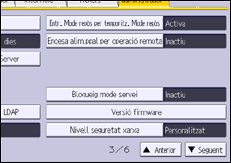 Il·lustració de pantalla del panell d'operacions