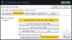Il·lustració de pantalla del panell d'operacions