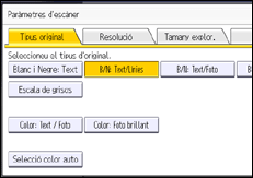 Il·lustració de pantalla del panell d'operacions