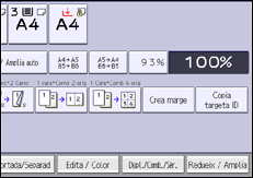 Il·lustració de pantalla del panell d'operacions
