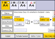 Il·lustració de pantalla del panell d'operacions