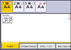 Il·lustració de pantalla del panell d'operacions