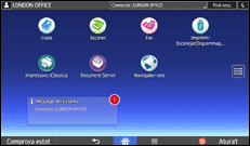Il·lustració de pantalla del panell d'operacions