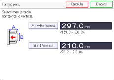 Il·lustració de pantalla del panell d'operacions