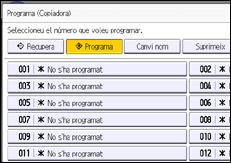 Il·lustració de pantalla del panell d'operacions