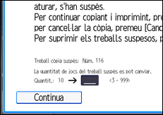 Il·lustració de pantalla del panell d'operacions