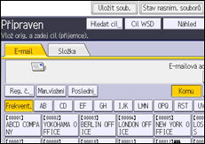 Ilustrace displeje ovládacího panelu