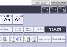 Ilustrace displeje ovládacího panelu
