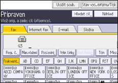 Ilustrace displeje ovládacího panelu