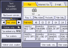 Ilustrace displeje ovládacího panelu