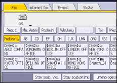 Ilustrace displeje ovládacího panelu