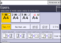 Ilustración de la pantalla panel de mandos