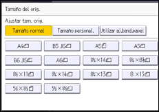 Ilustración de la pantalla panel de mandos