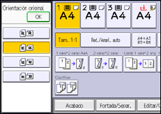 Ilustración de la pantalla del panel de mandos