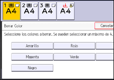 Ilustración de la pantalla panel de mandos