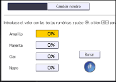 Ilustración de la pantalla panel de mandos