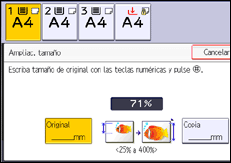 Ilustración de la pantalla panel de mandos