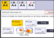 Ilustración de la pantalla panel de mandos