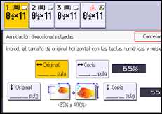 Ilustración de la pantalla panel de mandos