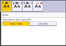 Ilustración de la pantalla panel de mandos