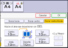 Ilustración de la pantalla del panel de mandos