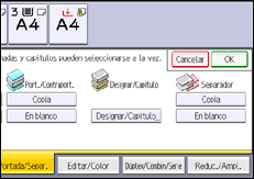 Ilustración de la pantalla del panel de mandos