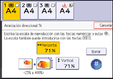Ilustración de la pantalla panel de mandos