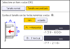 Ilustración de la pantalla panel de mandos
