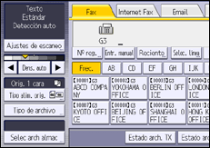 Ilustración de la pantalla panel de mandos