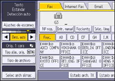 Ilustración de la pantalla panel de mandos