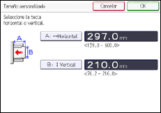 Ilustración de la pantalla del panel de mandos