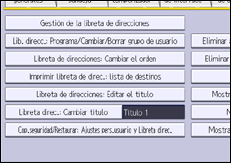 Ilustración de la pantalla panel de mandos