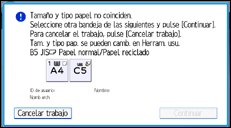 Ilustración de la pantalla panel de mandos