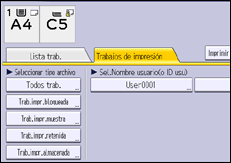 Ilustración de la pantalla panel de mandos