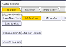 Ilustración de la pantalla panel de mandos