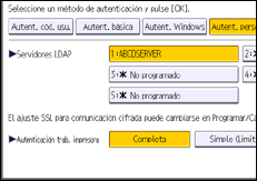 Ilustración de la pantalla panel de mandos