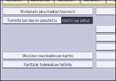 Käyttöpaneelin näyttö