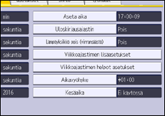 Käyttöpaneelin näyttö