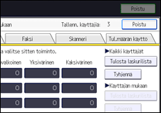 Käyttöpaneelin näyttö