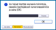 Käyttöpaneelin näyttö