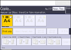Illustration de l'écran du panneau de commande