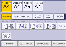 Illustration de l'écran du panneau de commande