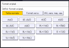 Illustration de l'écran du panneau de commande